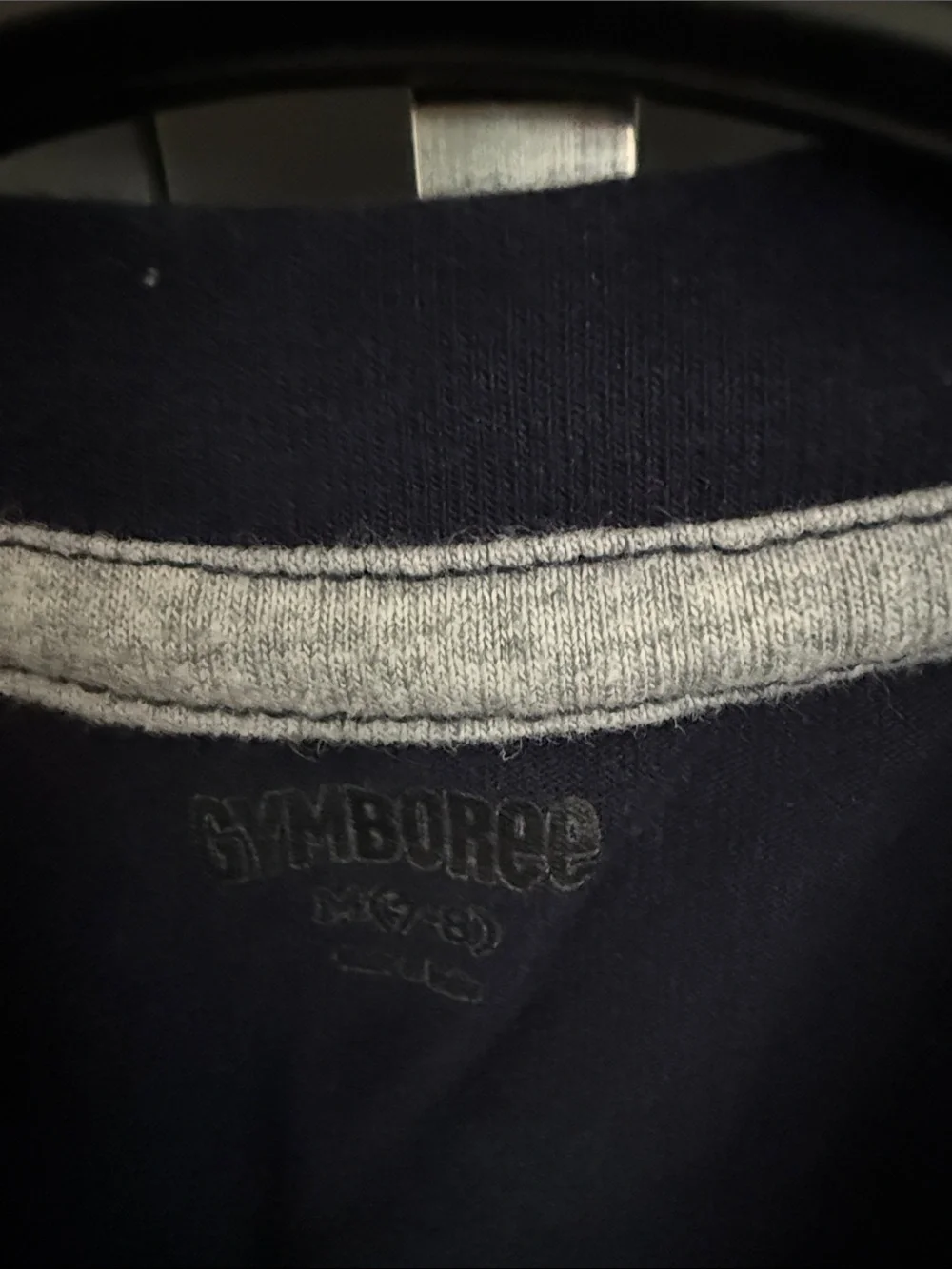 Gymboree Navy Short Sleeve Tee with Printed Tie Applique
